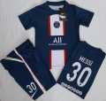 New soccer psg messi jr kids kit jersey with shorts for him. 
