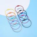 St.kunkka 10pcs/Pack Colorful Stainless Steel KeyChain Wire Keyrings For DIY Jewelry Making Supplies. 