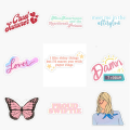 25/50pcs LOVER Taylor Swift sticker pack of new aesthetic pop music album for all swiftie fans ideal for journal guitar decor etc. 