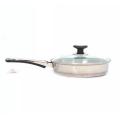 Original sonex Fry pan with glass lid Stainless Steel double Bottom Heavy guage all sizes mention. 