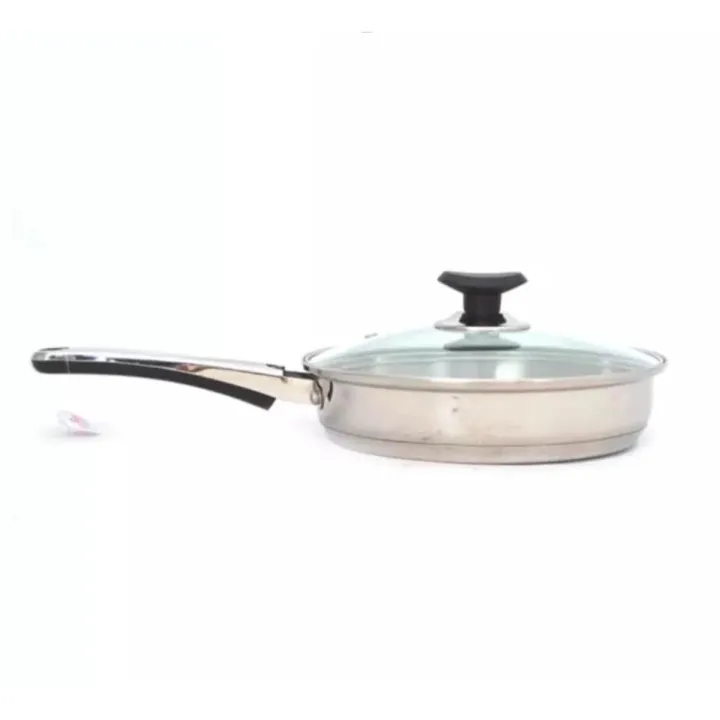 Original%20sonex%20Fry%20pan%20with%20glass%20lid%20Stainless%20Steel%20double%20Bottom%20Heavy%20guage%20all%20sizes%20mention%20-%20Image%203