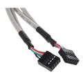 MainBoard 4 Port USB 2.0 to 9 Pin Header Bracket Extension Cable. 