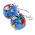2Pcs World map Globe keychain jewelry earth Globe art pendant keychains gift. 