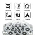 2X 2000 Lumens Ultra-Bright Floodlight Flashlight, High Lumens Rechargeable Flashlights for Outdoor Searching, Camping. 