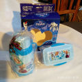 Girls Double Layer Kids School Lunch Box with Spoon And Water Bottle 650 ( Gift Pack ). 