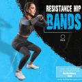 Resistance Bands for Legs - Huslters Only Hip Band Workout Bands  Fabric Hip Resistance Band for Men and Women - Booty Bands for Working Out - Exercise Bands Resistance Bands. 