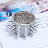 Punk Men Women Faux Leather Multiple Spikes Bracelet Bangle Jewelry Wrist Decor. 