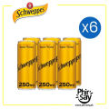 Schweppes Tonic Water Can 250ml | Pack of 6 | Imported. 