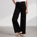 Jet Black High Waist Wide Leg Jeans For Girls And Women's | Baggy jeans. 