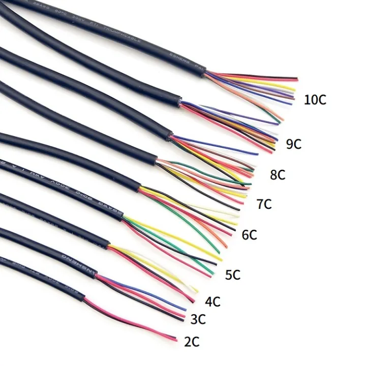 1M%20Wire%2018AWG%2016AWG%20Electronic%20Power%20Cable%202/3/4/5/6/7/8%20Cores%20Flexible%20Stranded%20UL2464%20PVC%20Signal%20Copper%20Wire%20-%20Image%203