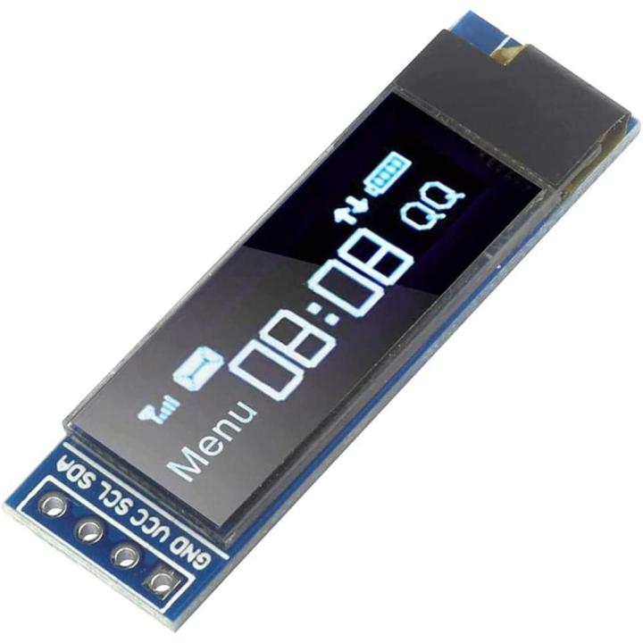 0.91 Inch 12832 128x32 IIC I2C White OLED LCD Display Module SSD1306 Driver IC DC 3.3V 5V For Arduino PIC DIY Module