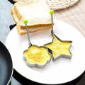 Fried Egg Mold, Pack of 4 Stainless Steel Egg Ring Egg Shaper Pancake Mold Heart/Round/Star/Flower Shapes. 