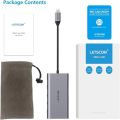 LETSCOM USB C Hub, 8-in-1 USB C Adapter including Ethernet Port and 4K HDMI Port. 