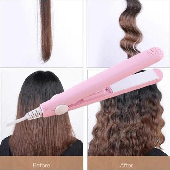 New Electronic Ceramic Fast Hair Straightener Portable Mini Hair Flat ...