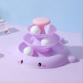 Cat Swivel Toy Ball Self Interesting Dolphin Design With Feathers Pet Stick Funny Auto Combination Supplies. 