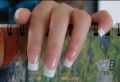 24 pcs stick on french nails, artificial press on nails,  nails for girls. 