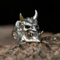 Gothic Men's Horror Anger Skull Ring Vintage Punk Biker Skeleton Rings for Men Women Party Jewelry Christmas Gifts For Him. 