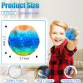 6 Pack Led Light Moon Space Ball, Bouncy Balls for Kids, High Bouncing Balls, Jumping Galaxy Ball, Super Bouncy Space Ball Toy. 