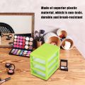 3 Layer Mini Drawer For Storage Set Desk Home Space Saving Jewelry Makeup Box Saver For Kids Miscellaneous Items Plastic 5x4x3 inches. 