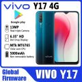 Vivo Y17 with Box Dual Engine Fast Charger Jelly Cover Sim Eject Tool -  4GB Ram Mobile - 5000 mah battery - Dual sim Approved - Vivo Mobile - Vivo Phone - 4gb Mobile Phone  - Budget Phone - Mobile Phone on Installment. 