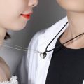 Couple Necklace Attracting Magnet Chain A Pair Of Stitching Attracting Individuality Necklace For Women Men. 
