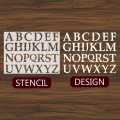 Alphabets 1 Pcs Reusable Stencil For wall Painting Art DIY Home Decor, Album Crafts and Canvas ID 433. 