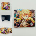 Anime Demon Slayer Wallet Student PU Leather Coin Purse Women Men Short Wallets With Card Holder Gift. 