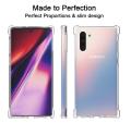 For Samsung Note 10 Airbag Case Anti Shock Resistant Clear View Transparent Silicone Back Cover For Samsung Galaxy Note 10. 