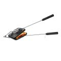 Non-Stick Griddle Sandwich Bread Toaster Gas Burner for Stove (Black). 