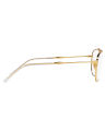 Ray-Ban Irregular Metal Polished Gold Frame Clear/Blue Photochromic Lenses-RB3707-001/GG-54. 