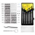 1Set Eyeglasses Repair Kit 1000PCS Eyeglass Screws and 6 Pcs Screwdrivers Glasses Screw Repair Kit Watch Clock Spectacle Repair for Eyeglasses. 