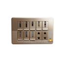 China Fitting Boards Switches and Sockets Plate Gold Royal Metal Series For Walls New Design All Range Available. 