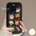 Strawberry Bear Lotso Soft Case for Redmi Redmi 12 9T A1 10C A2 10A 12C 9C NFC 9A 9 Note 11 8 12 9 10 Pro Max 10s POCO M3 X5 C55 MI 11 12 Lite Buzz Lightyear Toy Story Alien Cover. 