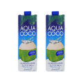 Aqua Coco 100% Natural Coconut Water (2pcs of 1Ltr). 