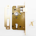 Golden lock body/machine for door handle lock. 
