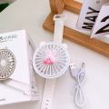 The new cute star Kirby watch fan is portable and windy, ultra-silent dormitory small fan charging. 