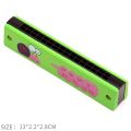 SEASUN Toys Harmonica For Kids Children Music Instrument 16 Holes Musical Educational Toy Wooden Cover. 