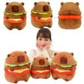 Cute Hamburger Capybara Dog Pig Plushie Capibaras Pizza Bubble Tea Juice Food Plush Toy Stuffed LifelikeDrink Cushion. 