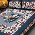 DESION Embroidered Bed Sheet Set KIng Size Patch Work Bed Sheet. 