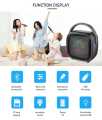Original Portable Bluetooth Wireless Speaker With FREE Wired Microphone ~ Rechargeable Big Sound System Loud Speaker with Mic ~ High Stereo Bass & Woofer Home MP3 Player Mobile Speaker for PC Computer & Laptop ~ Support USB, SD Card, FM Radio. 