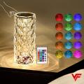 Crystal Diamond Table Lamp, Color Changing Touch Lamp USB Romantic Rose Diamond Table Lamps, Remote Touch Creative Lights for Bedroom Living Room Party Dinner Décor Crystal Lamp Diamond Lamp Night Light Lamp RGB Touch Table Lamp. 
