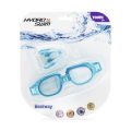 Bestway Hydro-Swim Protector Set For Kids Swimming Goggles High Style Hydro Splash Swimming Kids Glasses, Nose Pin, Ear Plug Hydroswim Lil Lightning Swim Sets Protect Your Child’s Eyes Swimming Kit 3 in 1 Set Eyes, Nose and Ears Protection 26034. 