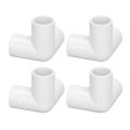 3 Way Pipe Fittings PVC Elbow Connector Multifunctional for Furniture Installation for Tent Connection. 