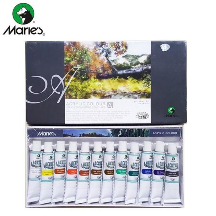 Marie's Acrylic Color - Pack of 12 Best Quietly