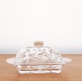 Glass Butter Dish | Premium Butter Dish with Lid and Easy Grip Handle | Easy to Use and 100% Food Safe - Dishwasher Safe | Classic Addition. 