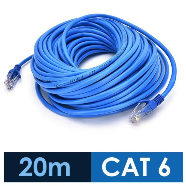20 meters LAN Cable (60 feet) Cat 6 UTP High Standard Ethernet Cable ...