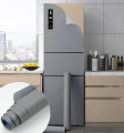 Refrigerator full stickers waterproof oil-proof decorative stickers freezer air conditioner fridge refurbishment color change pvc film (grey). 