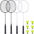 2-Player Carbon Graphite Badminton Racket Set, Pair of Badminton Rackets for adults, Badminton Racket Set. 