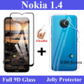 Nokia 1.4 Glass Protector 5D|10D|11D|21D|9D Glass Full Coverage + Back Protector Transparent Hydrogel Soft Film jell Protection For Nokia 1.4. 