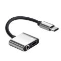 Original Type C to 3.5mm Headphone Jack Adapter 2-in-1 Audio and Charging Converter for Android, USB Type C to Aux Audio and Charging Splitter. 